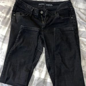 Old Navy Black Low Rise Rockstar Jeans